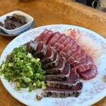 田中鮮魚店 - 鰹塩たたき、刺身、イサキ