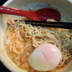 めだかタンタン - バンバンジー冷やしそば(温玉投入)5/9