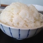 Shisem ma bo senka rara - 2015.5.9　ランチに注文した麻婆豆腐定食のごはん。私の体型に合わせた訳ではないのですが、大盛りです。これが標準サイズなのか・・・