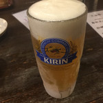 串や たる平 - 生ビール