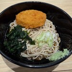 吉そば - 料理写真:コロッケそば(冷・細麺(復刻吉そば))