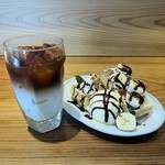 七草十花 - ワッフル、カフェオレ