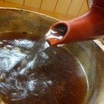 Makiya - 茹で汁でつゆを割ります