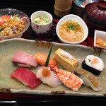 おらんく家 - にぎり寿司定食、980円^ ^