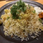 판초리. - 「狩留家茄子キーマビリヤニ」（1,870圓）。