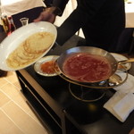 ボウ・デパール青山倶楽部 - クレープシュゼットの準備中