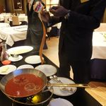 ボウ・デパール青山倶楽部 - クレープシュゼットの準備中