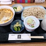 蕎麦処 マルホン - カツ丼セット（蕎麦大盛無料）950円