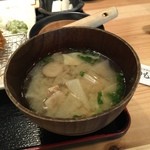 とんかつ いわい - 豚汁　根菜と黒豚がゴロゴロ