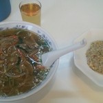 恩豊園 - サンマーメンと半炒飯ランチ