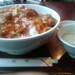 中国料理 蘭州 - 蘭州 かきのチリソース丼（大盛り）