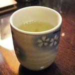 Kafetoreimbeisaido - 食後には梅昆布茶のサービス有り。