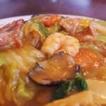 担々亭 - スーチンツォーメン（五目かけ焼そば）