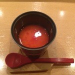 鮨し人 - 梅酢餡の茶碗蒸し
      