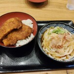 ソースカツ丼専門店 保田屋 - 料理写真:ミニカツ丼（2枚）おろし蕎麦