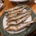 居酒屋 いま家 - 天然小あゆ塩焼。