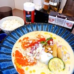 帆立と鯛と麺 - 料理写真: