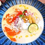 帆立と鯛と麺 - 