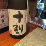 松吟庵 - 焼酎をそば湯で呑むという珍しい飲み方(蕎麦焼酎・十割)