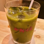 コメダ和喫茶 おかげ庵 - お飲み物①ICEグリーンティー(税込620円)
冷たい抹茶という感じの味わい