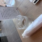 KOBACHI Cafe 奥松庵 - お水とおしぼり