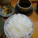 Tonkatsu Shirakawa - ご飯はやや大盛り