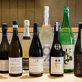 季節とともに移ろう九州の焼酎や厳選日本酒、こだわりのワイン