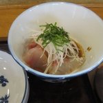 日本料理 いのうえ - お魚の刺身。糸島の旬の魚のお刺身のセット・・これだけでも充分でしたよ。 