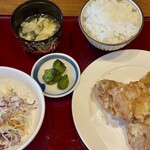中華料理 百味園 - 唐揚げ定食1,200円