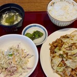 中華料理 百味園 - 回鍋肉定食1,000円