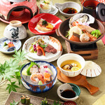 釜飯酔心 - 料理写真:【9・10月旬の会席】〜秋の香りと実りを味わう、季節限定の贅沢〜 秋香（しゅうこう）会席　松茸、鮭、鮑、牛もも、いちじくなど、秋を彩る旬の味覚を料理人が一皿一皿丁寧に仕立てた特別会席。締めには、ほっくりとした栗と旨み豊かな鶏を炊き上げた「鶏と栗の釜飯」をご用意。