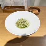 割烹居酒屋とイタリアン 貴 - キノコとバジルのクリームソース リングイネ