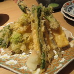 やなぎ澤 - 【再訪23】山菜の天ぷら盛り合わせ