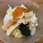 きくや - 料理写真:サーモンとイクラと生海苔の山葵かき氷和え麺