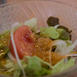 キッチン カトウ - ランチに付くサラダ