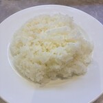 洋食シバタ - A定食は、夜でもライスが付いています。