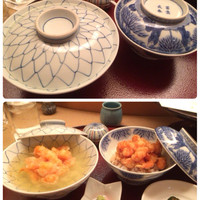 紀尾井 なだ万 - かき揚げを同伴者と天茶漬け、天丼で頂きました