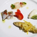 オステリア・オリエーラ - 小さな前菜の盛り合わせ