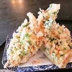Udon Chikuzen - 野菜かきあげ