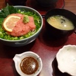 どんぶり居酒屋 喜水丸 - 私は「ネギトロ丼（ミニ：680円）を頂きました。