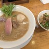 麺麓menroku - 料理写真:鴨白湯そぱ+味タマ&鴨の甘辛煮丼小♪