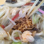 万福 - 皿うどん 980円 小ライス 170円