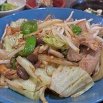 おばんざい食堂 いち - 肉野菜炒め定食(\1,200)　肉野菜炒め