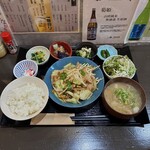 おばんざい食堂 いち - 肉野菜炒め定食(\1,200)