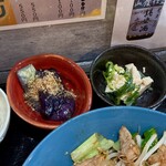 おばんざい食堂 いち - 肉野菜炒め定食(\1,200)　おばんざい　