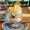 カフェまるぜん - 自家製無添加豆乳アイスを使ったパフェ・ドリンクセット(\1,480)