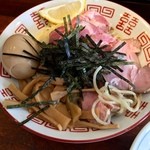 中華そば しば田 - 味玉チャーシューつけそばの麺（￥1,100）5/11/2015