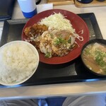 かつや - 料理写真:ローストポークとロースカツの合い盛り定食