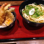 麺家大阪みどう - 天丼＋うどん