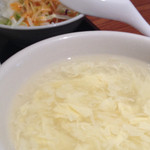 中国料理　氷凌花  - ランチの玉子スープ